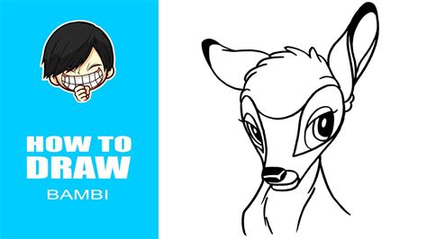 How To Draw Bambi Step By Step Youtube