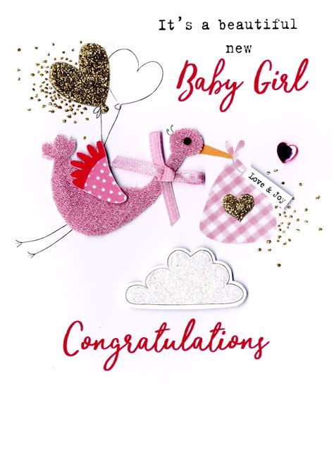 New Baby Girl Irresistible Greeting Card Cards