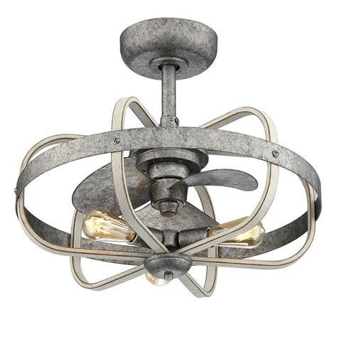Welcome to our range of small ceiling fans. Progress Lighting Keowee 23 in. Indoor/Outdoor Galvanized ...