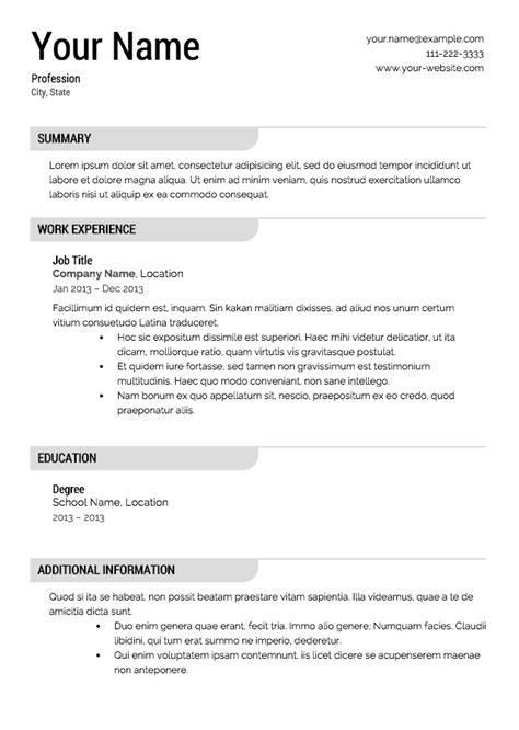 A resume is a document that completely enumerates the personal and professional information of a utilize professional font styles and sizes. Sample Of Free Resume Templates | Free resume samples ...
