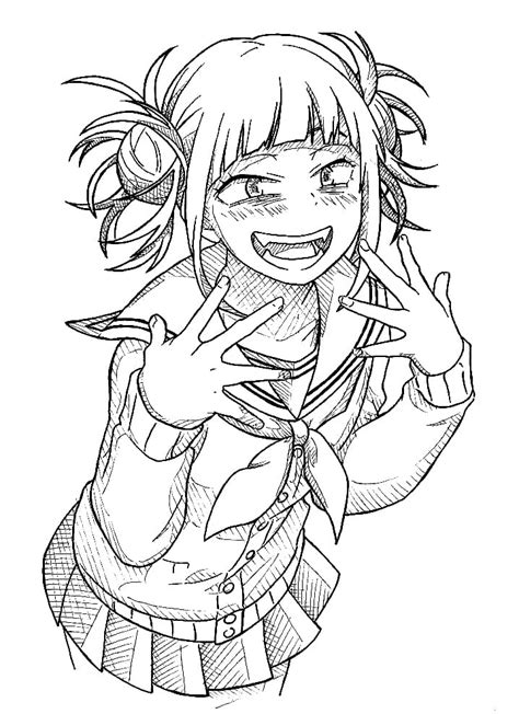 Printable Toga Himiko Coloring Pages Anime Coloring Pages Porn Sex