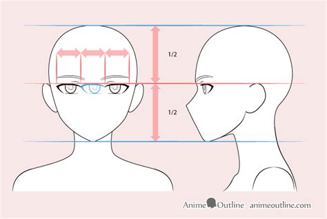 8 Step Anime Womans Face Drawing Tutorial Animeoutline