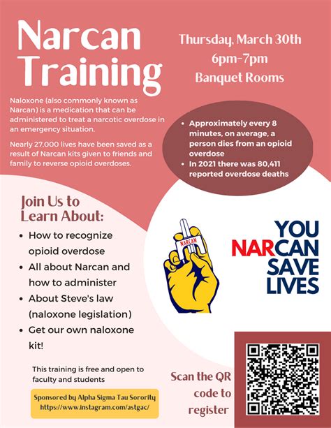 Narcan Training March 30 2023 At 67 Pm Calendar