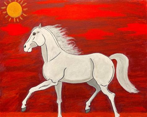 White Horse Painting In Progress 6 By Jonstallion On Deviantart