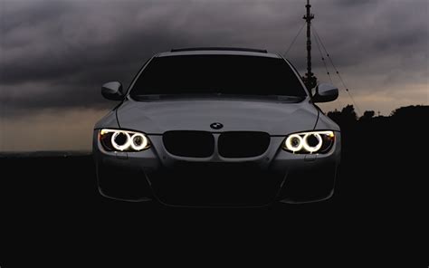 Download Wallpapers Bmw M3 Darkness E92 Headlights 4k White M3