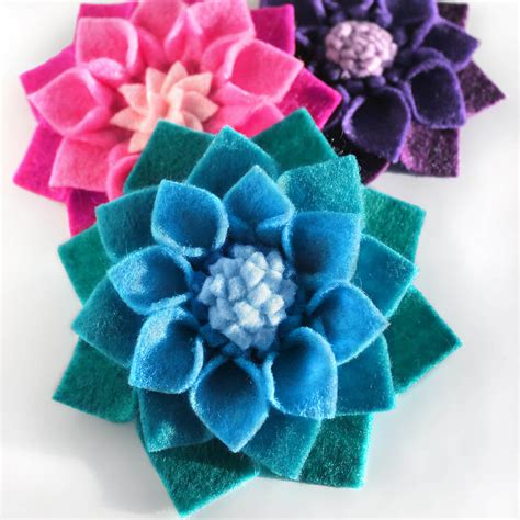 How To Make No Sew Felt Flowers Ofs Makers Mill Felt Flowers