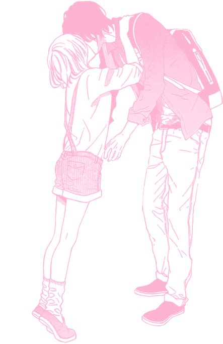 Pink Pastel Manga Anime Couple Love