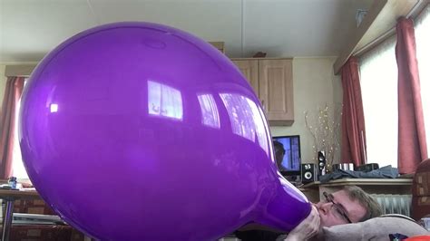 Tuftex 24 Inch Tt24 Crystal Purple Balloon Blow To Pop Btp B2p Youtube