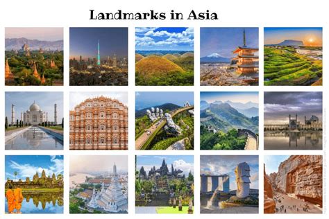 Landmarks In Asia Asian Landmarks Geography Travel Attractions