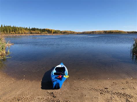 Canoeing Around Edmonton Alberta Canada Island Lake Athabasca
