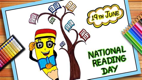 National Reading Day Drawing World Book Day Easy Drawing Book Day