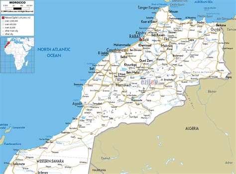 Detailed Clear Large Road Map Of Morocco Ezilon Maps