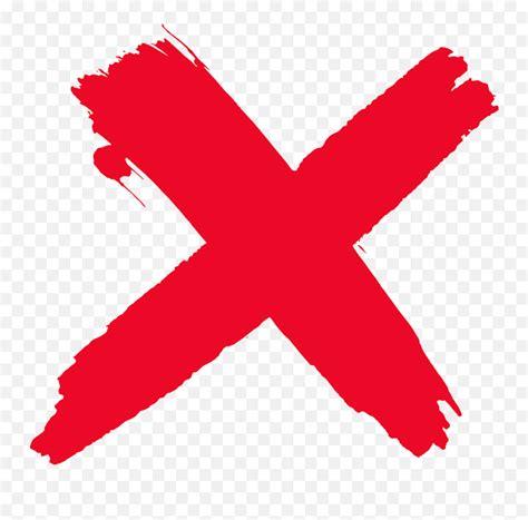 X Redcross Mark Cross Freetouse Sticker By Stan Jaida Red X Emojired