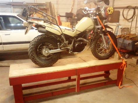 Motorcycle lift table motorcycle workshop garage workbench plans workbench designs bench drawing wooden clock plans shooting bench plans wood table design futuristic motorcycle. DIY Motorcycle Lift | Page 6 | Adventure Rider