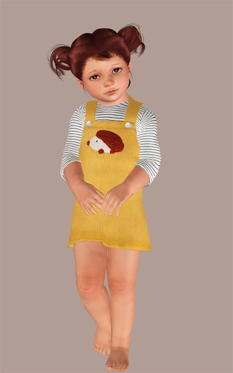 Tutu Cuteboutique “ Ochre Pinafore Dress ” With Images Sims 4