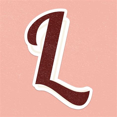 Download Free Psd Image Of Letter L Font Printable A To Z Lettering