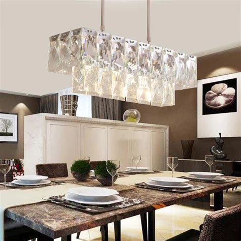 Jmmxiuz Modern Kitchen Island Crystal Chandelier For Luxury Dining Room