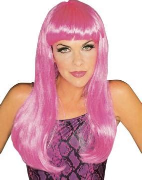Glamour Wig In Hot Pink At Boston Costume