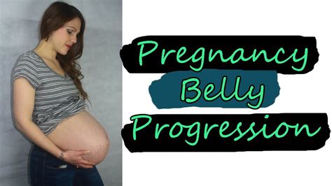 pregnant belly progression youtube