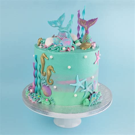 Mermaid Birthday Cake Ideas For Girls Little Mermaid Birthday Cake A