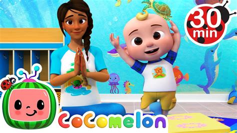 Jjs Yoga Song Little Angel And Cocomelon Nursery Rhymes Youtube