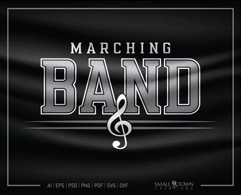 Marching Band Marching Band Logo Band Music Musical Logo Etsy