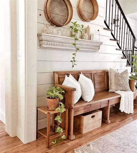 How To Create An Inviting Farmhouse Style Entryway Trendy Home Hacks