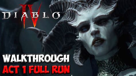 Diablo 4 Gameplay Walkthrough Full Game Act 1 Full Run Youtube