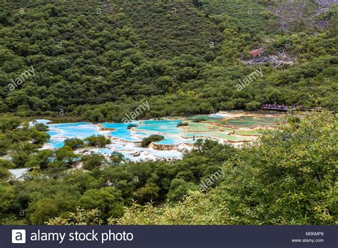 Huanglong National Park Sichuan China Famous For Its Colorful Pools
