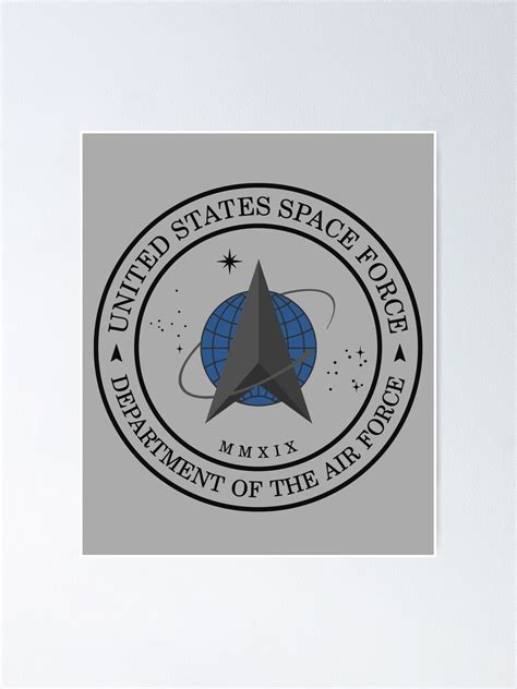 Space Force New Logo United States Space Force Poster By