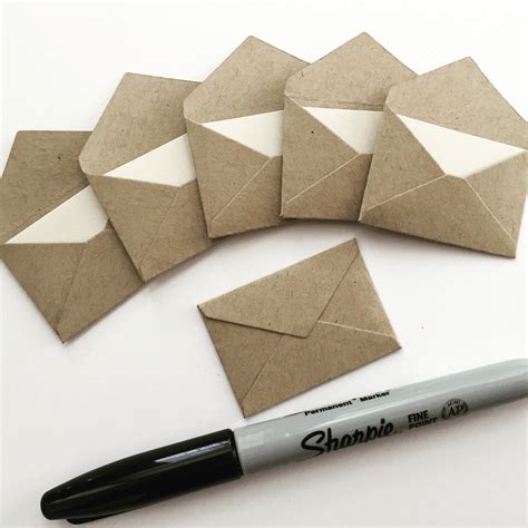 Tiny Envelopes Kraft Envelopes Mini Kraft Envelopes Tiny