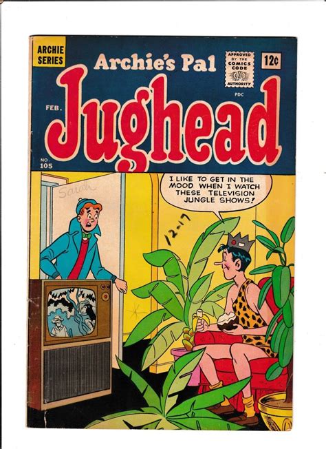 Archies Pal Jughead 105 1964 Vg Jungle Jughead Cover Ebay