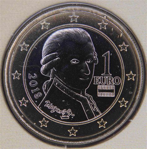 Austria 1 Euro Coin 2018 - euro-coins.tv - The Online ...