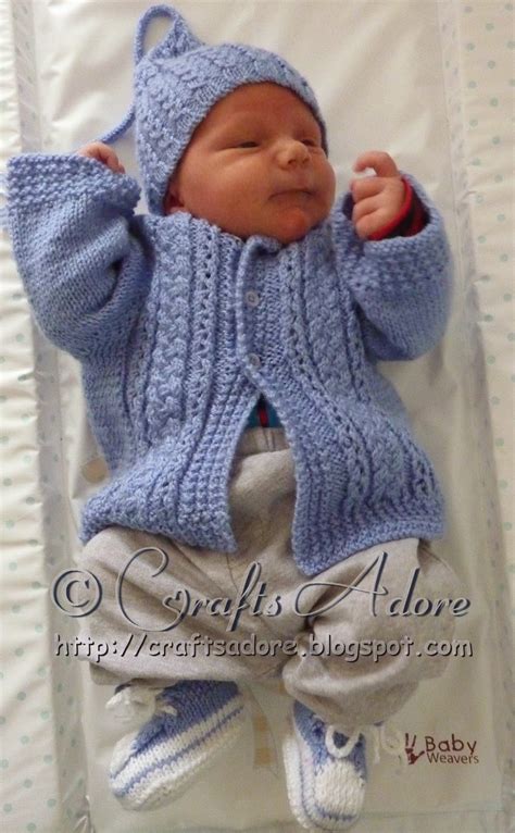 Even if you haven't knit a cardigan before, it won't be too hard for you. CraftsAdore: "Handsome Cables" Knitted Baby Boy Cardigan Free Knitting Pattern