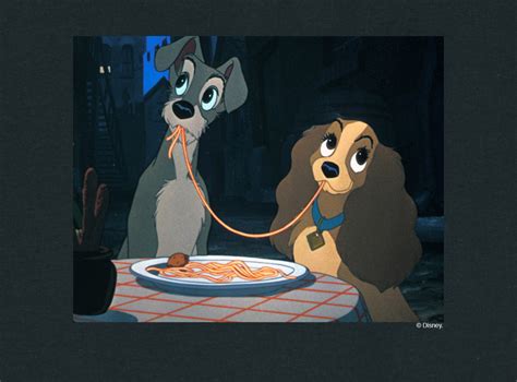 Disney Classic Lady And The Tramp Dinner Pose Childrens Etsy