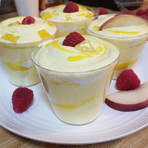 Mango Mousse Parfait Cups So Light N Creamy Tasting Desserts Mango Mousse Parfait Cups
