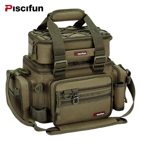 Piscifun Fishing Bags Tackle Bag Pack Large Cpacity Nylon Outdoor