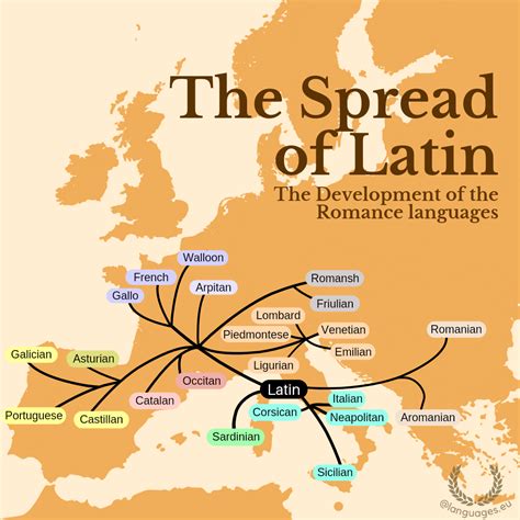 The Spread Of Latin And Major Romance Languages Maps On The Web