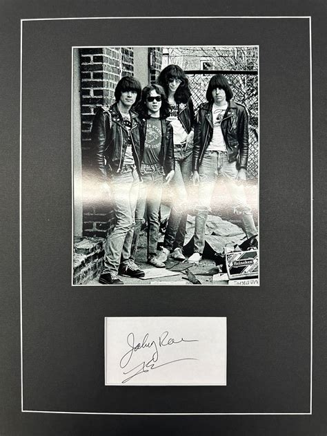 Johnny And Joey Ramone Autograph Display Auction