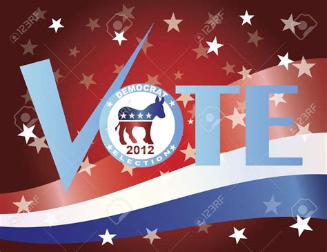 Free Download Vote Check Mark Text 2012 Democrat With Us Flag