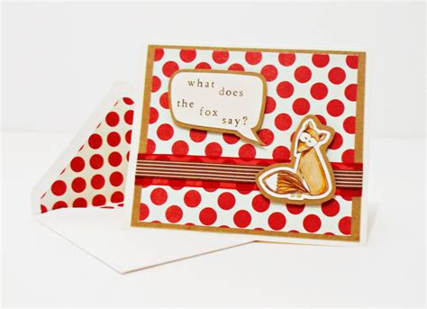 What to say in a thank you card. what does the fox say? thanks RED | Thank you cards, Cards, Your cards