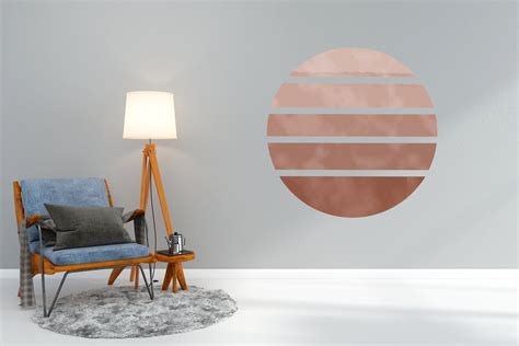 Abstract Circle Wall Decal Geometric Wall Stickers For Etsy