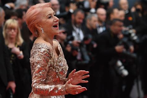 Helen Mirren Pink Hair At Cannes Film Festival Popsugar Beauty Uk Photo 5