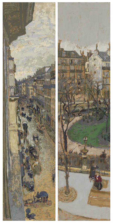 Edouard Vuillard 1868 1940 Les Rues De Paris Panneaux Pour Henry