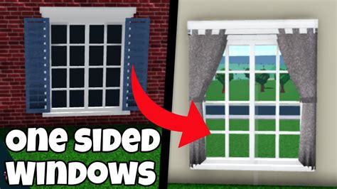 You Can Now Make One Sided Windows In Bloxburg Youtube