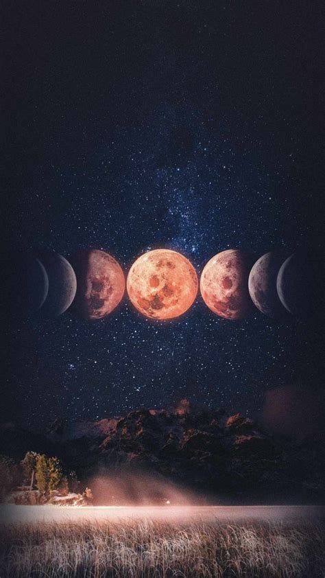 Phases Of The Moon Wallpapers Wallpaper Cave