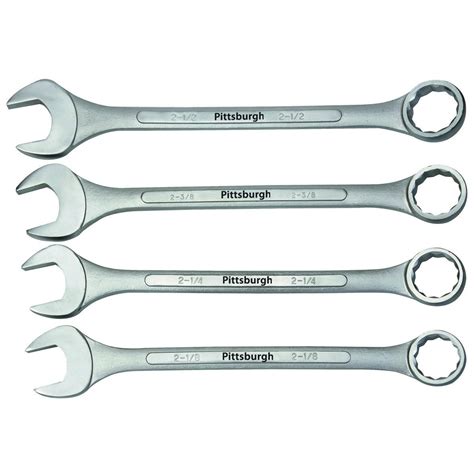4 Piece Sae Super Jumbo Combo Wrenchset Drop Forged Wrench Set Sae