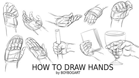 Pin on how to draw hands step by step tutorial. Free tutorial - How to draw hands