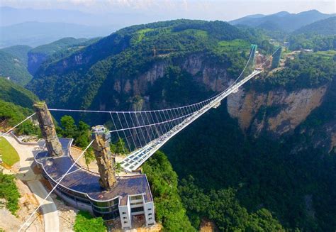 Worlds Longest Highest Glass Bridge Opens In Hunan News The