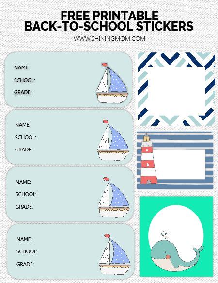 Free Label Templates For Back To School Really Cute Designs Free